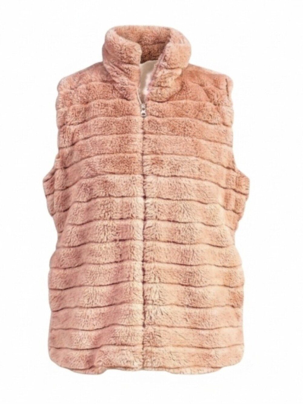 KATYDID | SUPER SOFT FAUX FUR MOCK NECK VEST